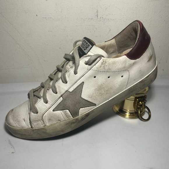 GOLDEN GOOSE súper star white Cherry sz 39 - Picture 6 of 15